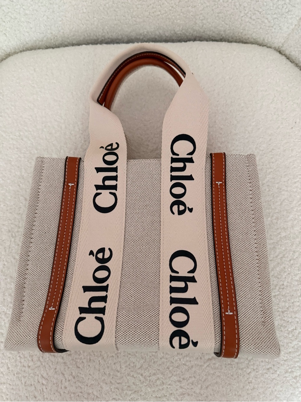 Canvas and Leather Tote Bag